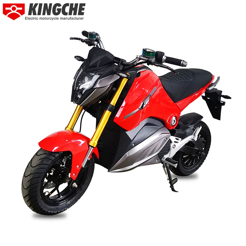 Red Electric Motorcycle