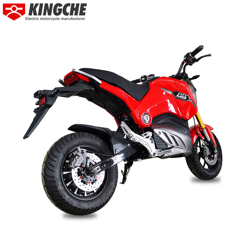Red Electric Motorcycle