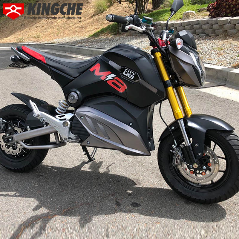 Red Electric Motorcycle